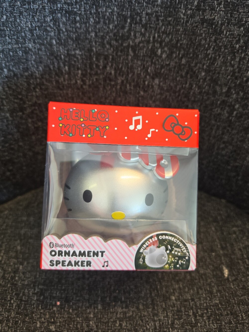 NIB Hello Kitty Christmas Tree Ornament Bluetooth Speaker Sanrio Holiday Decor
